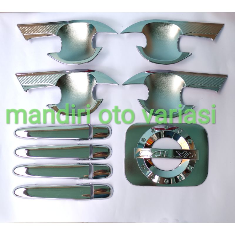 Outer handle tank cover chrome mobil toyota Calya outer mangkok cover handlle tutup tangki variasi e