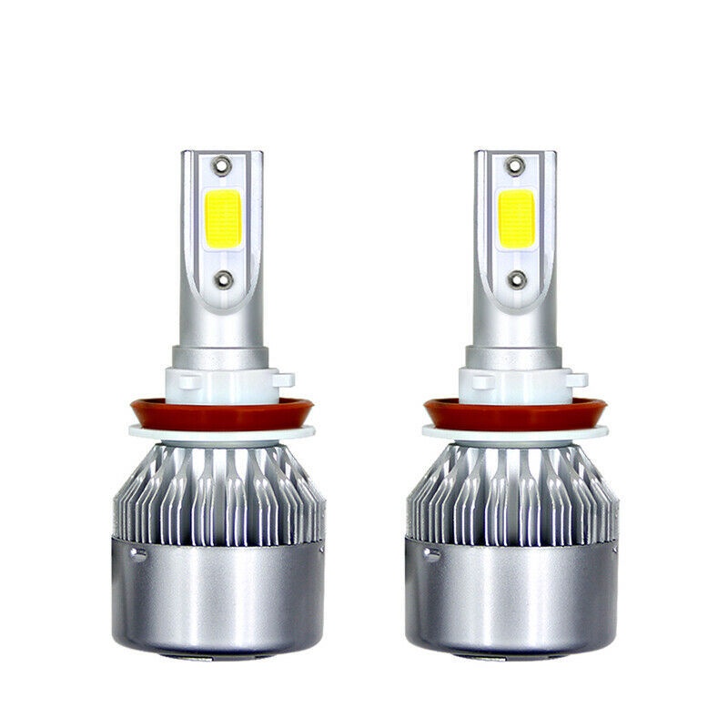 (Harga 1Set) Lampu Headlight Headlamp Mobil LED H1 H4 H7 H11 HB3 C6 COB