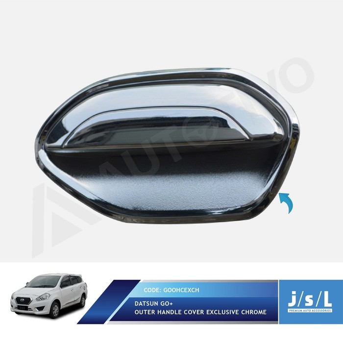 Aksesoris Mobil Fariasi Tambahan  Datsun GO  Outer Handle Cover Exclusive Chrome/Aksesoris Datsun