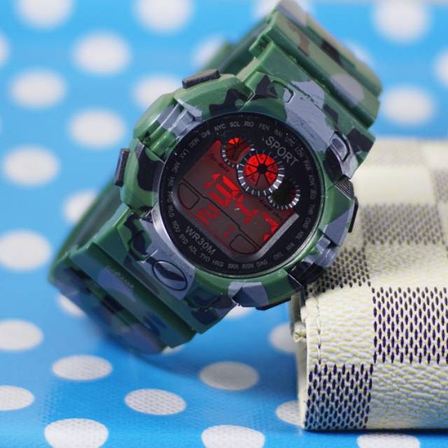 JAM  SPORT PRIA DIGITAL STRAP ARMY