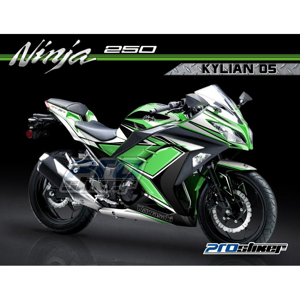 Modifikasi Stiker Ninja 250 Fi Hijau
