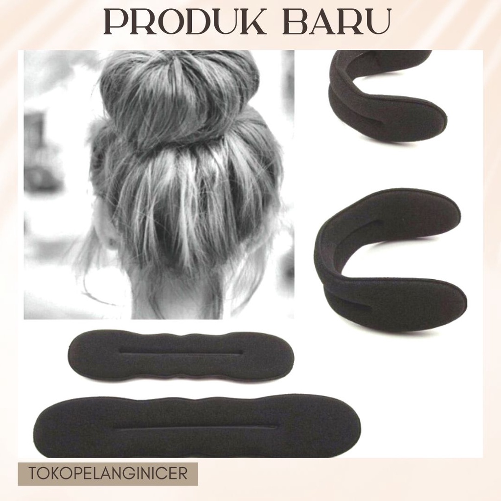 Cepol Rambut HairDini - Hairsponge- Hairbun - Hairlock Ikat Rambut Donat Kekinian Korea Style