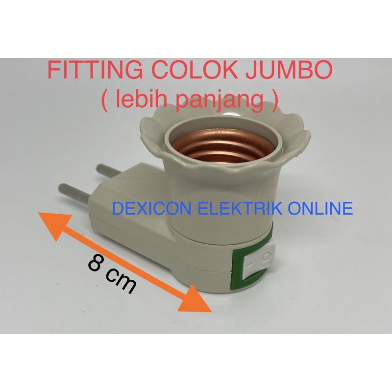 fitting colok /fitting colok+saklar/lamp holder/fitting lampu E27/fitting bohlam/fitting lampu murah