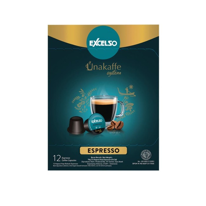 

Excelso Unakaffe Kopi Kapsul Espresso (12 Pod / 6.5 Gram)