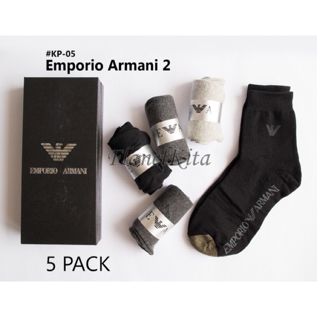 Kaos Kaki Kantor LV Emporio Armany | Kaoskaki Kantor Bahan Katun Branded Pria Cowo Panjang Sebetis