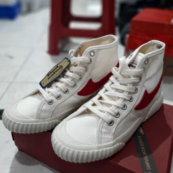 CAMPUSS SEMESTA WHITE RED HIGH SEPATU CAMPUSS WHITE RED HIGH CAMPUSS HIGH CAMPUSS SEMESTA