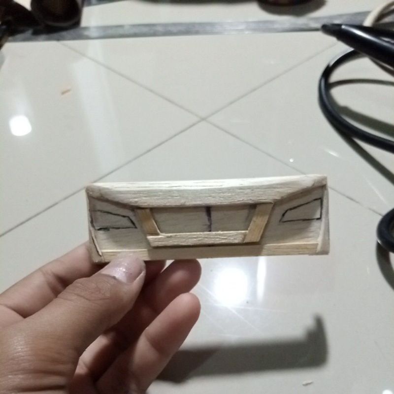 bemper miniatur truk plastik