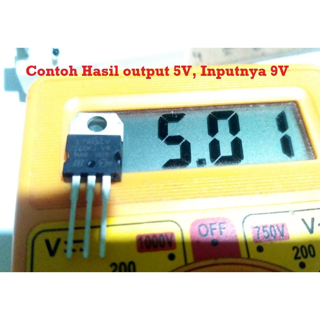 [HAEBOT] IC Regulator Tegangan Voltage 5V L7805 LM7805 7805 DIP Elektronika Arduino TO 220 Penstabil Sirkuit Amplifier