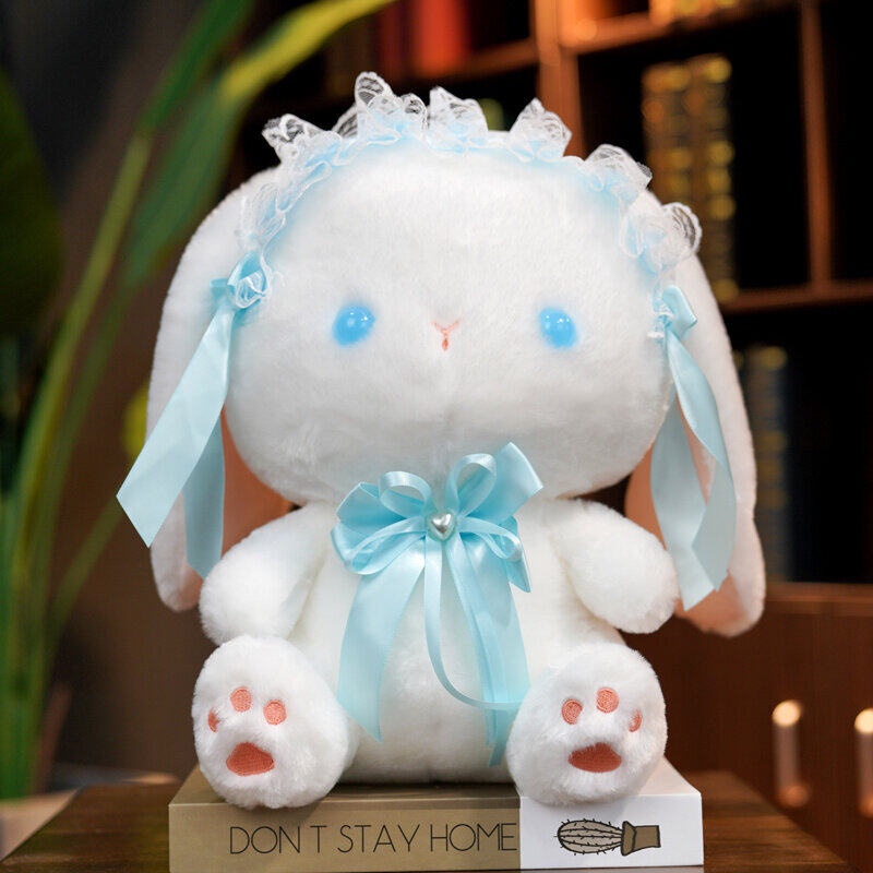 25/30cm Cute Cartoon Lolita Rabbit / Bunny Plush Baby Toy Doll Kawaii Plushie Stuffed Animal Gift for Girls Boys Girlfriends