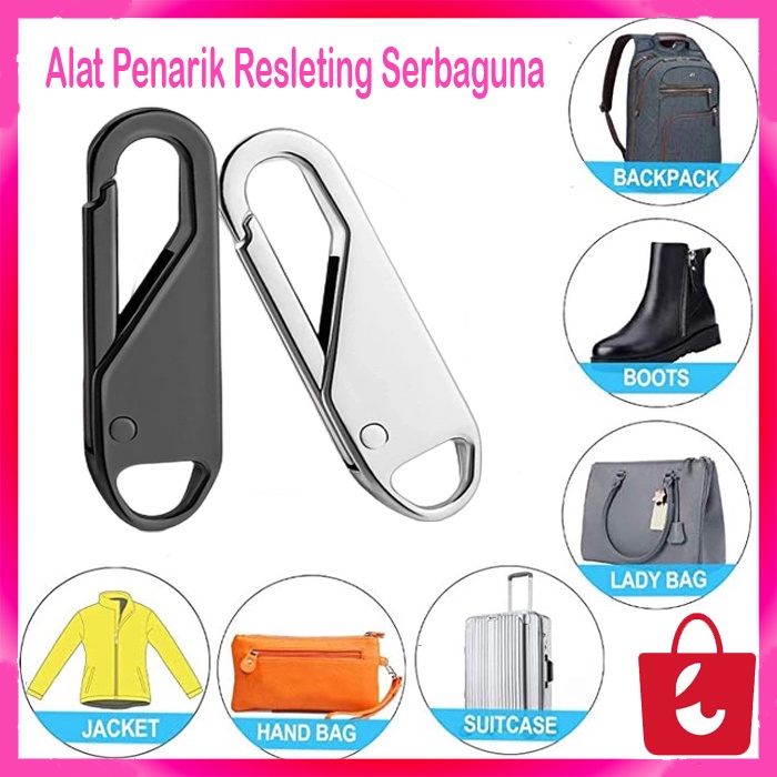 ✅ Bisa COD Alat Penarik Resleting Universal Tas Dompet Jaket Penarik Ritsleting Instan Pengganti Kit Perbaikan untuk Gesper Rusak Tas Perjalanan Koper Ritsleting Kepala DIY Kerajinan Jahit