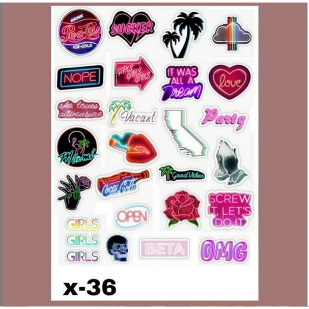 

STIKER TUMBLR AESTHETIC X-36