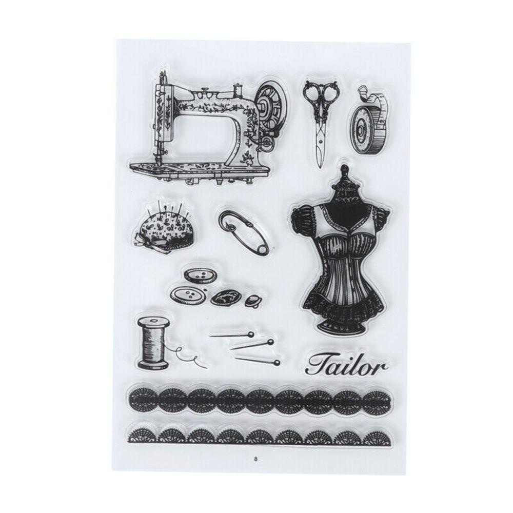 Suyo Stempel Silikon Transparan Handmade DIY Gaya Retro Untuk Kartu Ucapan / Scrapbook