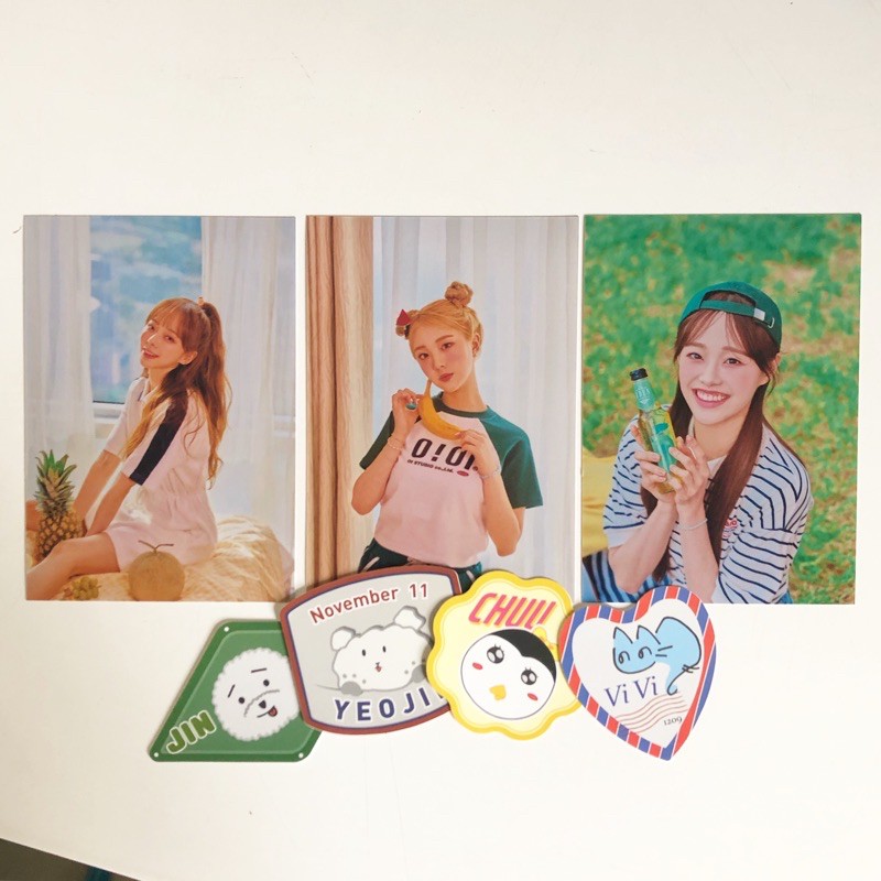 photo loona island 2020 summer package vivi chuu yeojin sticker photocard
