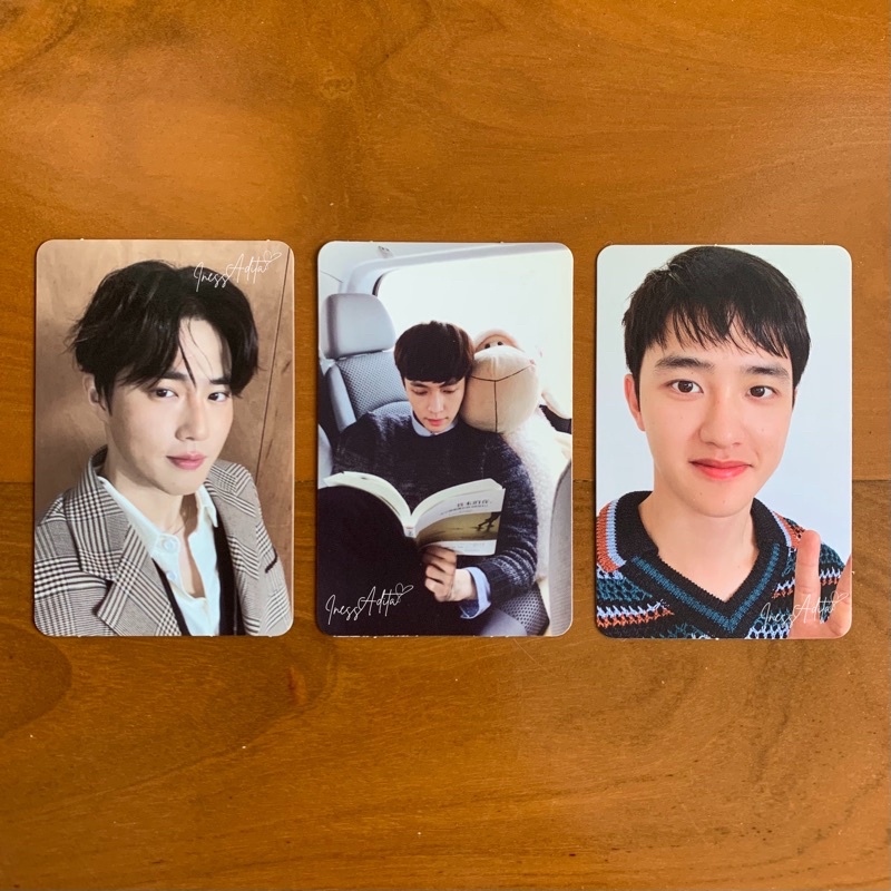 EXO Suho Lay D.O Self Potrait Love Me Right Emphaty Digipack Grey ver. Photocard / PC