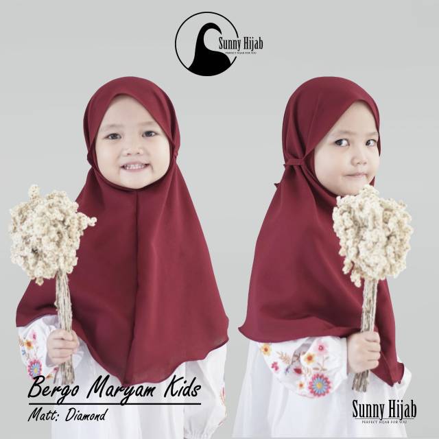 Jilbab Instant Bergo Diamond Maryam Anak