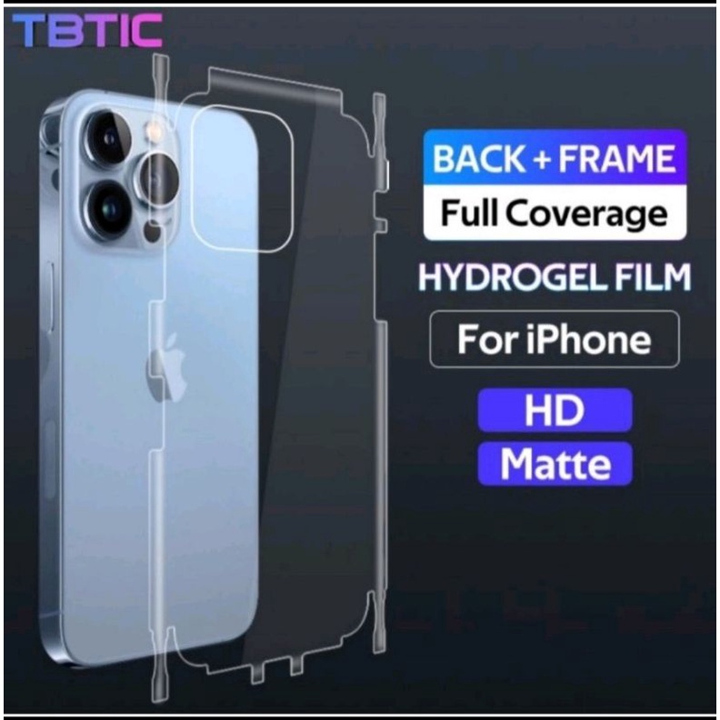 Iphone 11 11 Pro 11 Pro Max anti gores belakang back hydrogel matte plus bazel