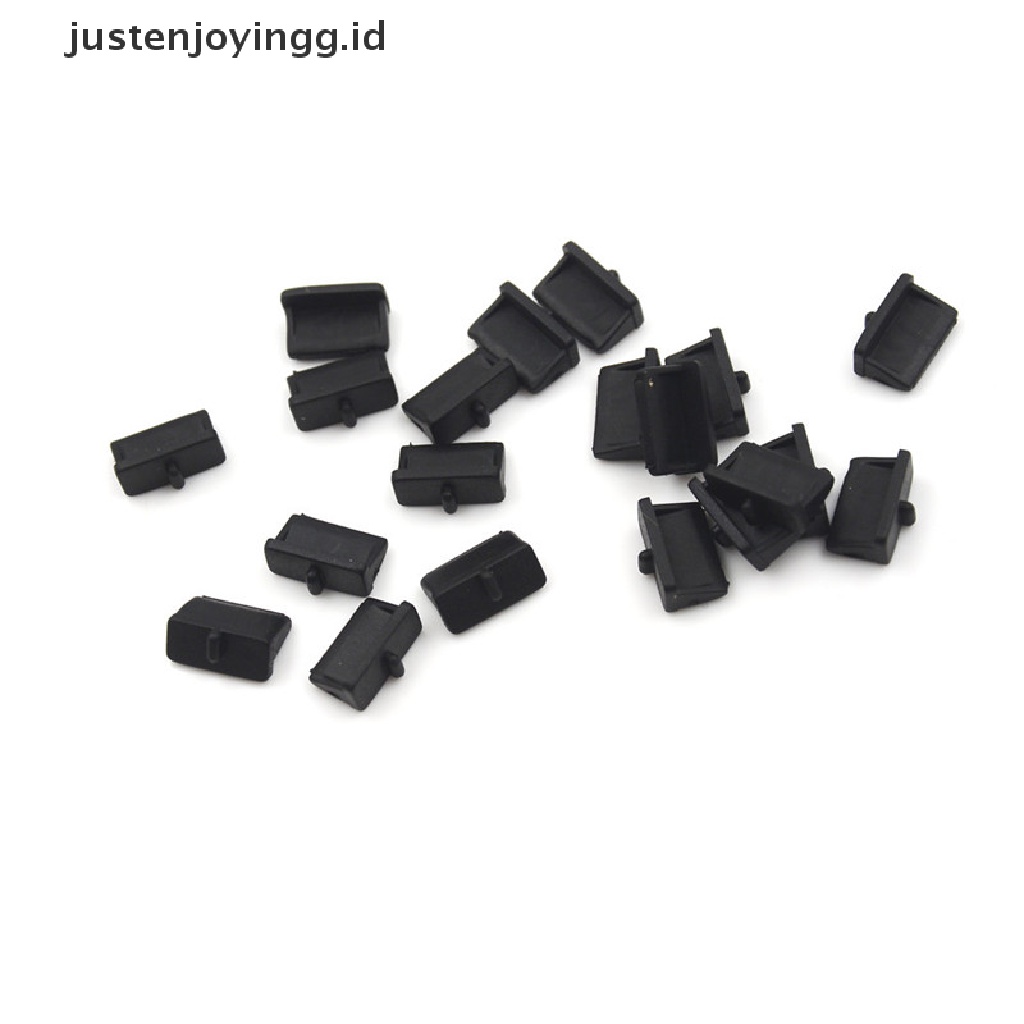 20 Pcs Penutup Port USB Bahan Plastik Lembut Anti Debu Untuk Wanita