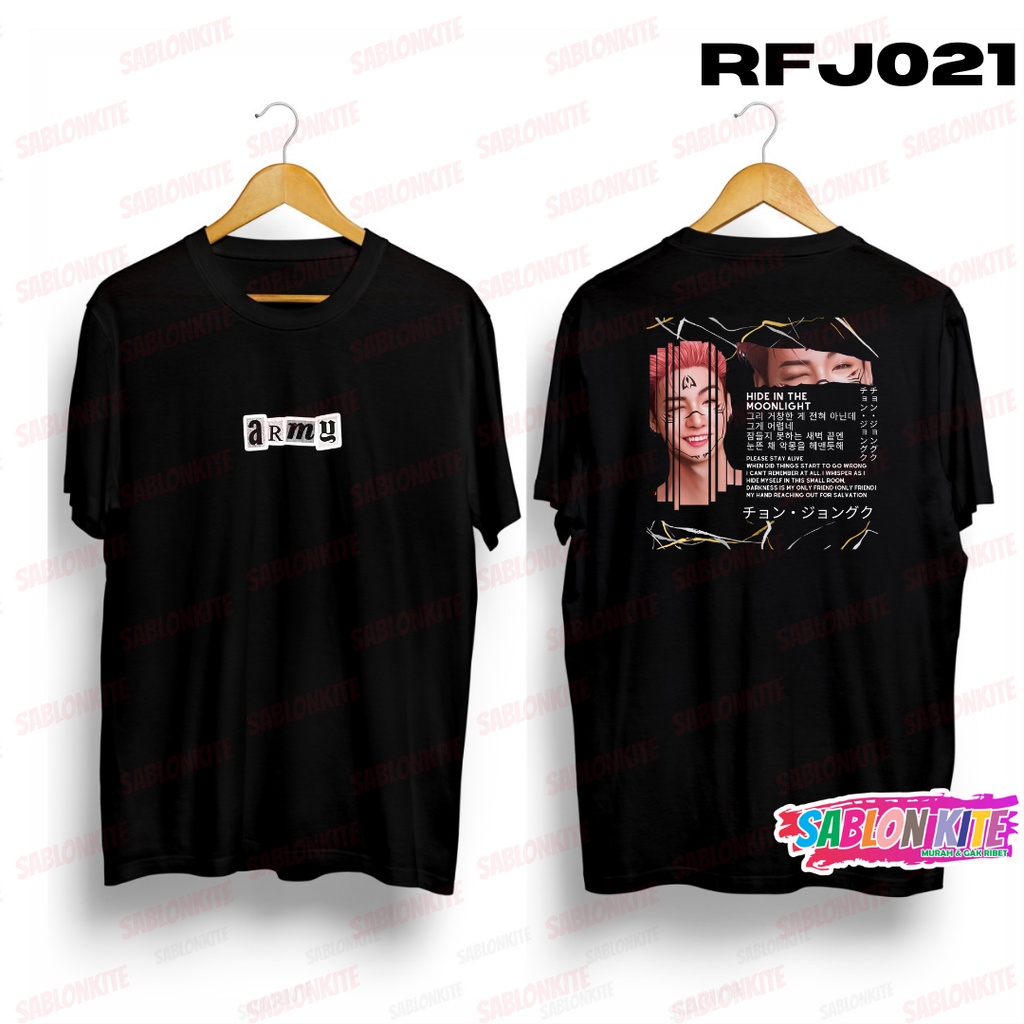 MURAH!!! KAOS KPOP JUNGKOOK SUKUNA RFJ021 COMBED 30S