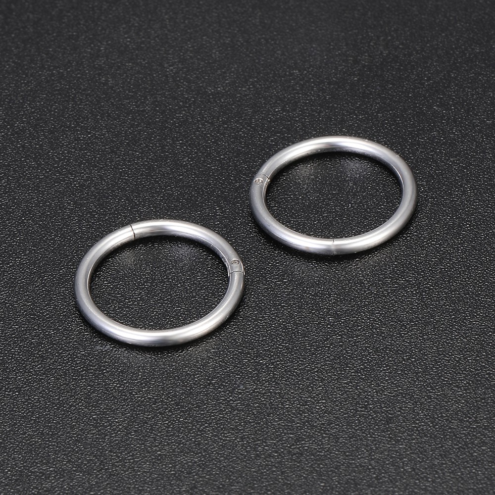 Anting Tindik Telinga / Hidung Flexible Bahan Stainless Steel Warna Campur