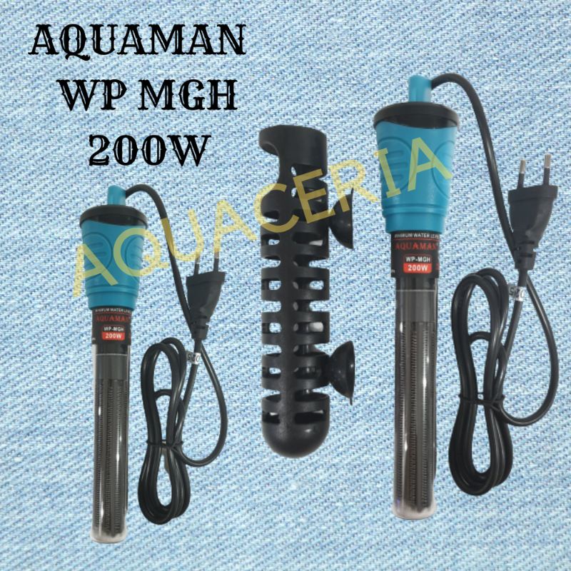 AQUAMAN WP 200 WATT HEATER PEMANAS AIR AQUARIUM