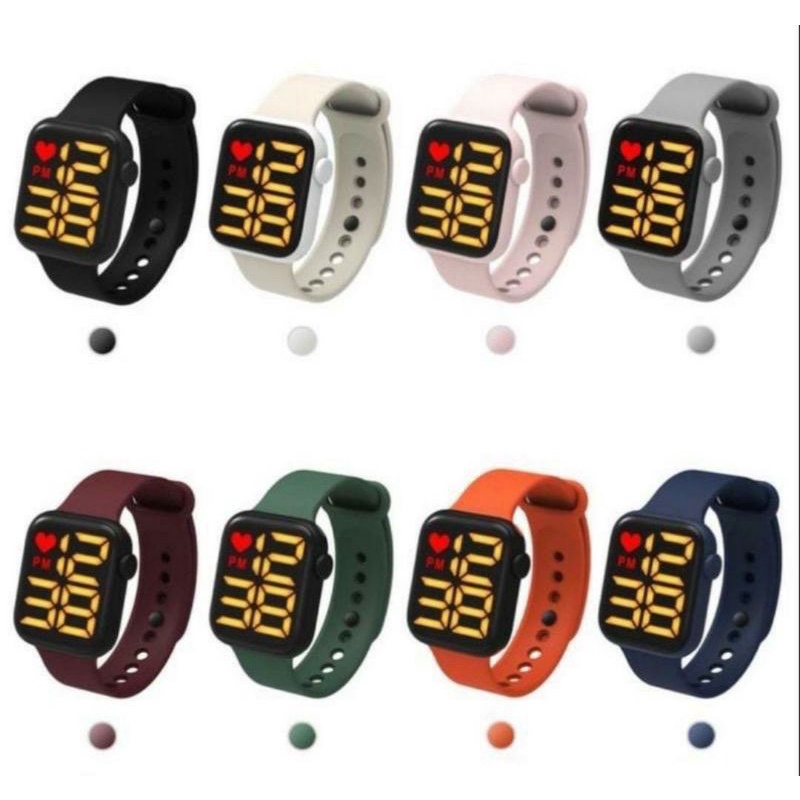 COD√Jam Tangan Digital Anti Air Rubber Touchscreen Fashion Import Pria Wanita Anak Remaja Premium