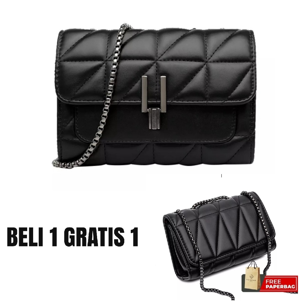 NEW PRODUK...!! COD BELI 1 GRATIS 1 TAS SELEMPANG WANITA simple elegan