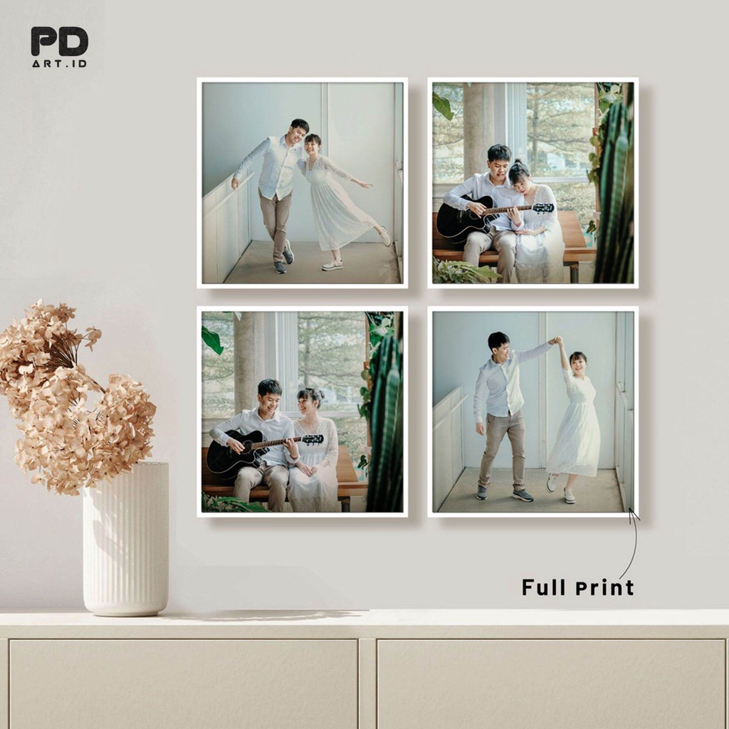 (COD) 5 PCS PHOTO WALL PREMIUM, CETAK FOTO PLUS BINGKAI PREMIUM UKURAN 20X20 CM, TINGGAL TEMPEL TANPA PAKU, COCOK UNTUK HIASAN DINDING RUMAH UNTUK KADO ULANG TAHUN FOTO KENANGAN FOTO KELUARGA, CETAK FOTO CUSTOM PLUS BINGKAI