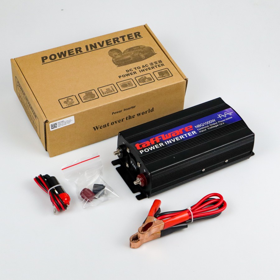 Power Inventer 1000Watt 12 Volts DC to AC 220V - NBQ1000W - Black