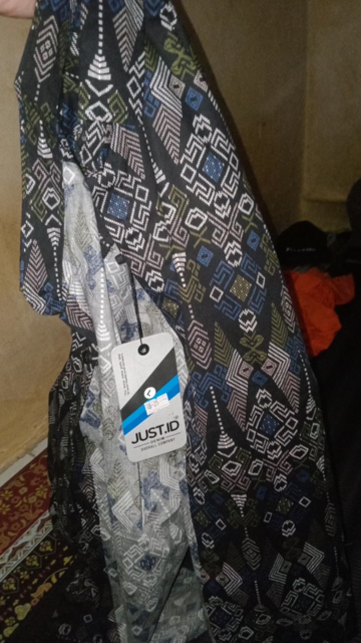 Dgm Fashion   Kemeja Batik Hitam Songket Lengan Panjang   Batik Songket Premium Pria Casual