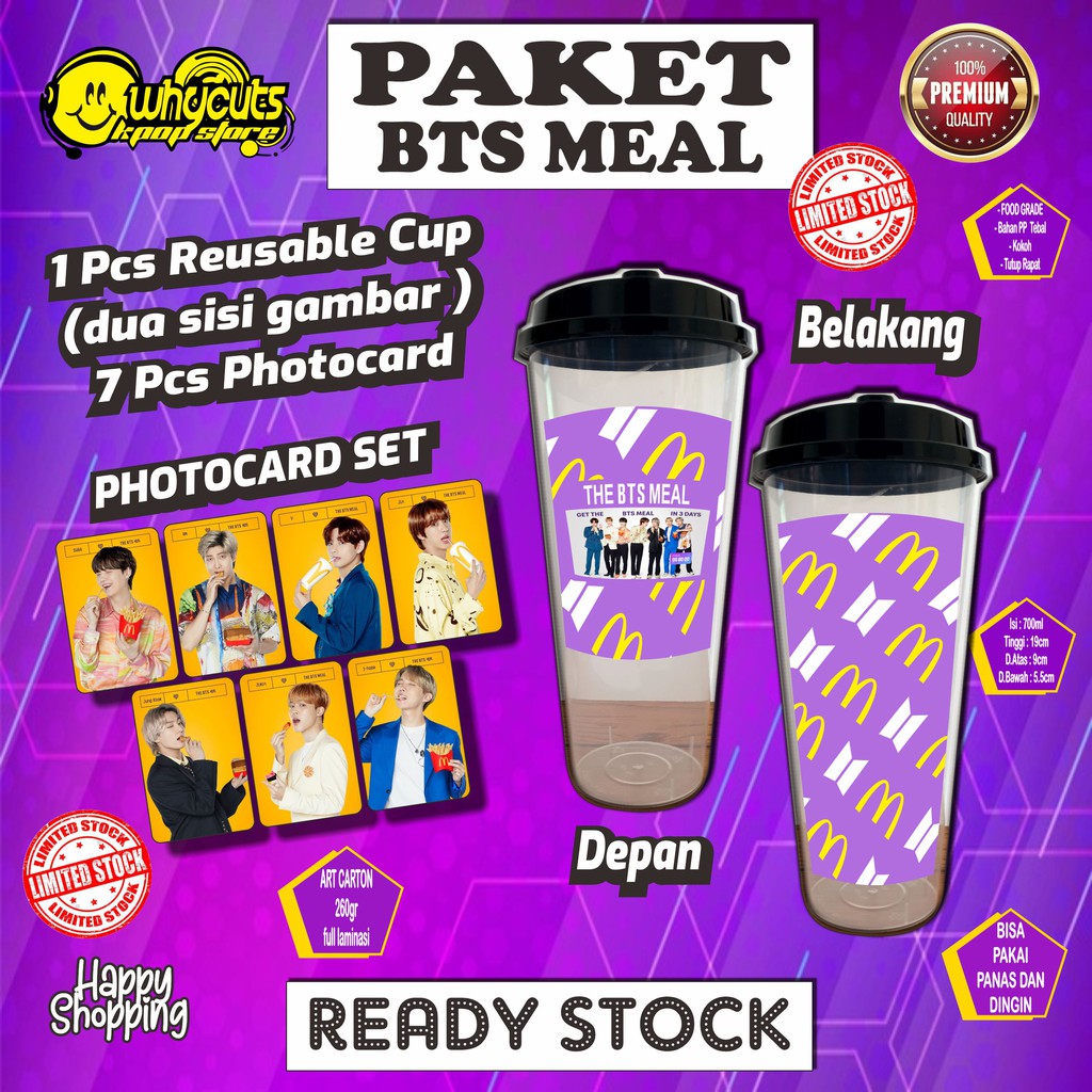 PAKET MERCHANDISE BTS MEAL ( LIMITED STOCK )