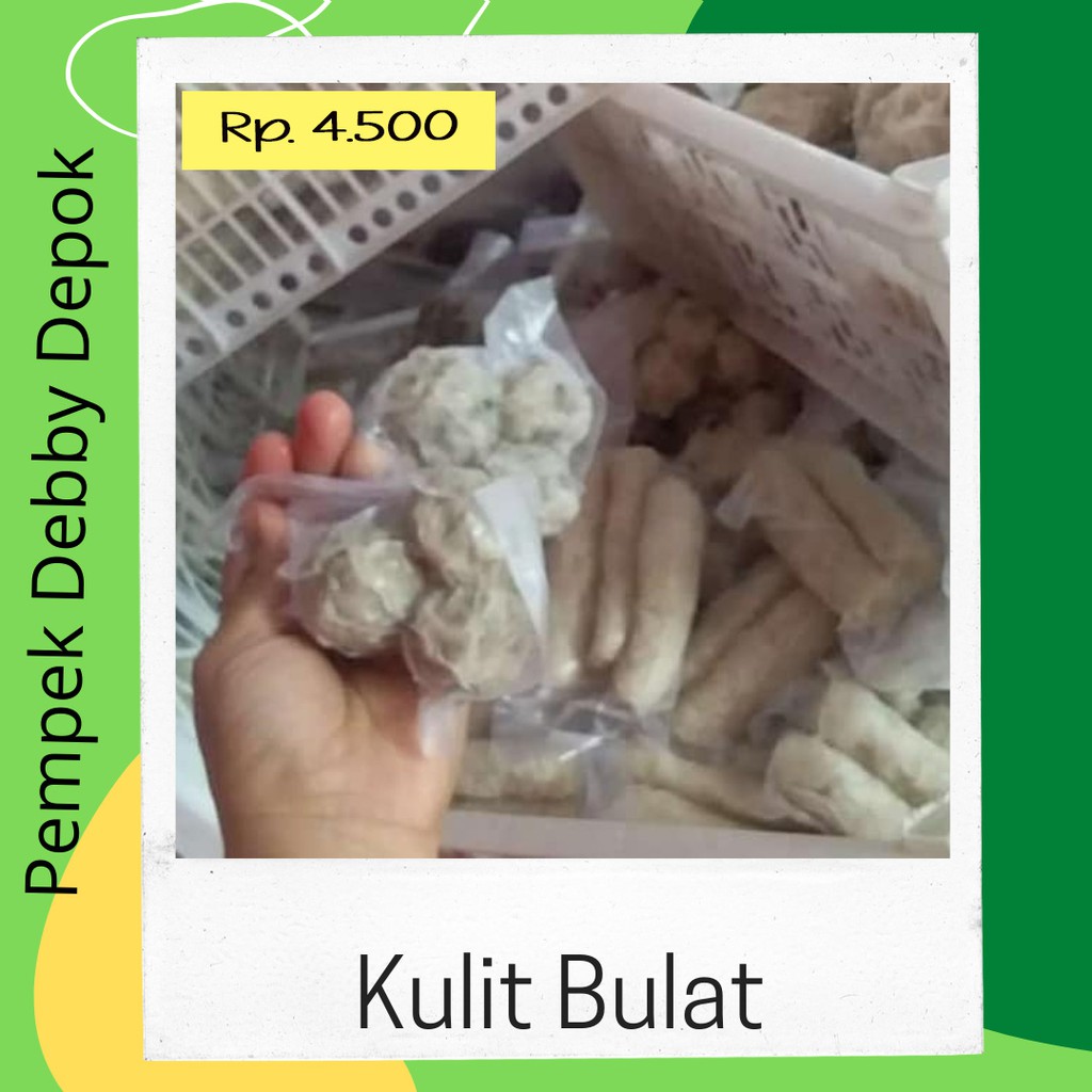 

Pempek Debby Depok | Pempek Kulit Bulat satuan |Mpek Mpek Palembang|Empek empek Frozen Food Halal