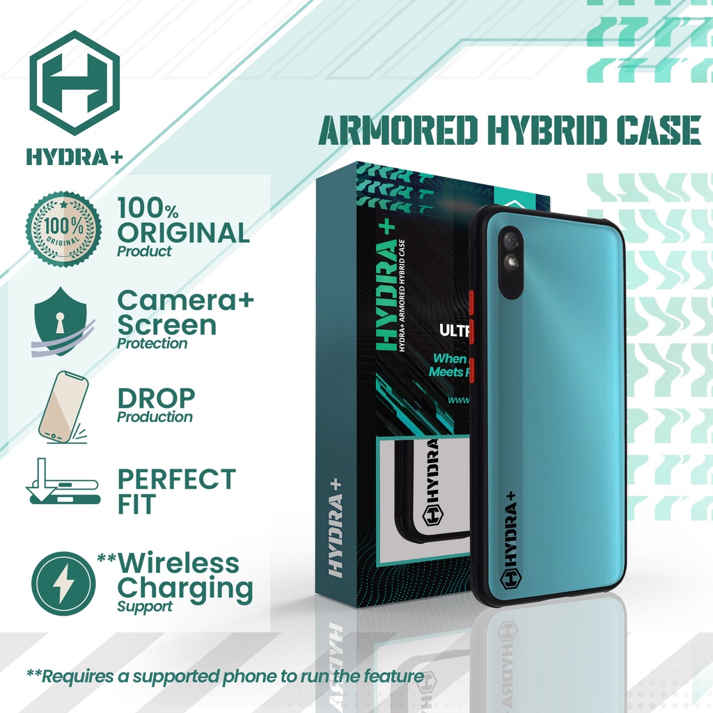 HYDRA+ Xiaomi Redmi 9a Armored Hybrid Case - Casing Hardcase Soft