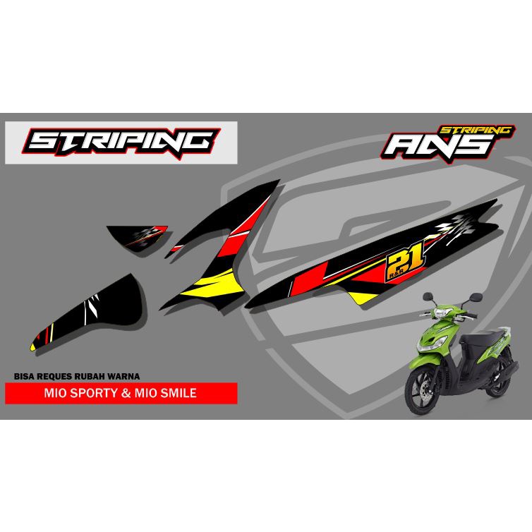 striping mio sporty stiker mio sporty racing
