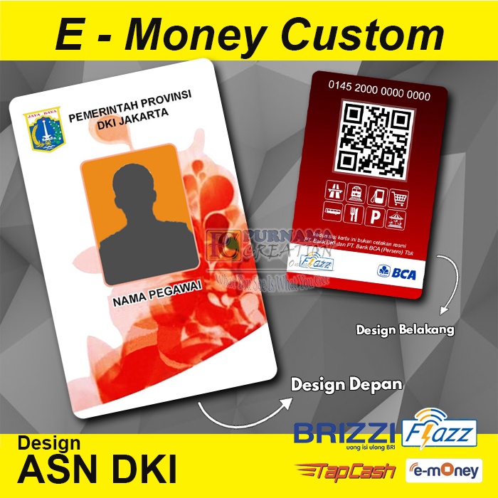 IDCARD Emoney ASN DKI id card Pemprof DKI Jakarta PNS bisa etoll