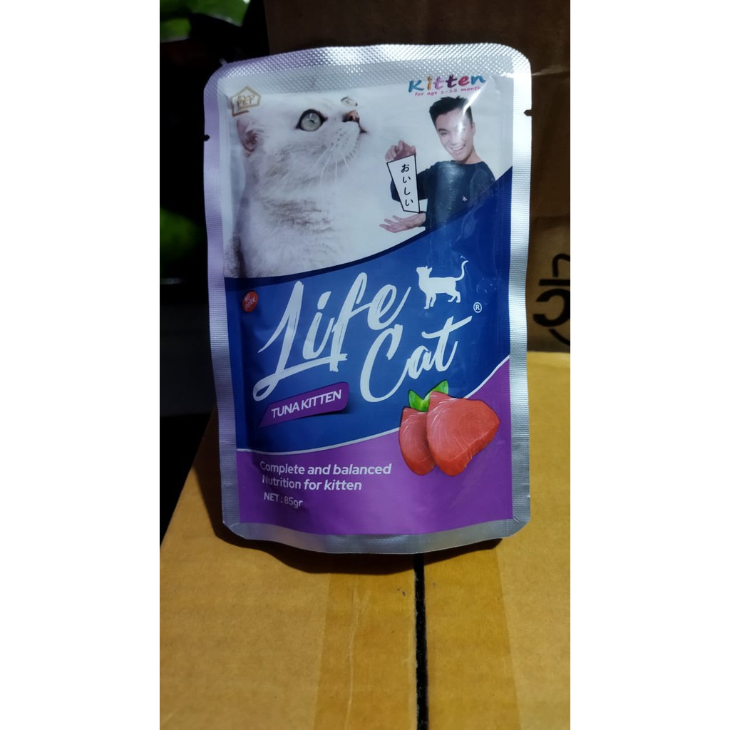 Life Cat Pouch 85 gram makanan kucing basah wet food