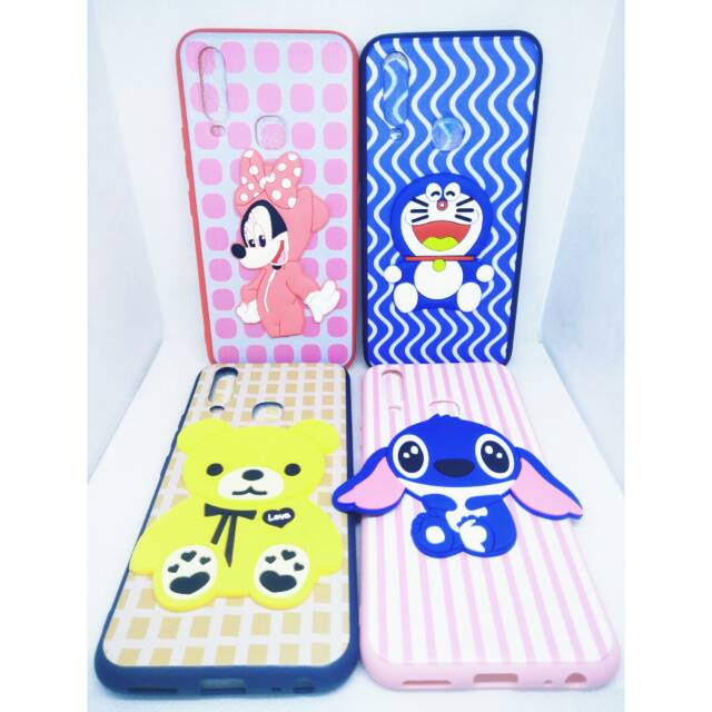 Softcase Boneka 3D Timbul OPPO A12/A33/A37/A3S/A5S/A57 2016/A59/F7/F9/F11/F11 PRO/REALME C2/3 PRO