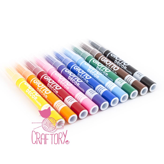 

GIOTTO DECOR TEXTILE - FABRIC MARKER COLORS - SATUAN