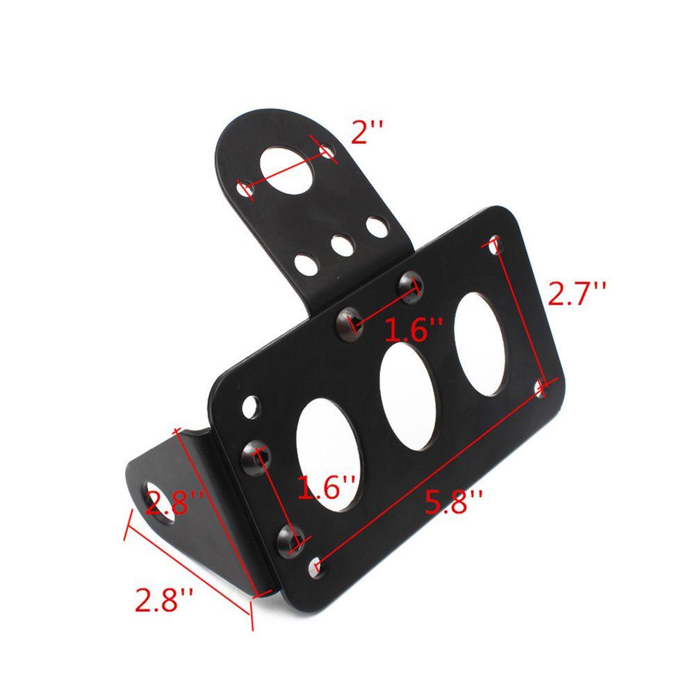 Populer Dudukan Plat Nomor Belakang Sepeda Motor Adjustable Rear light Bracket Plat Frame Braket Plat Lipat