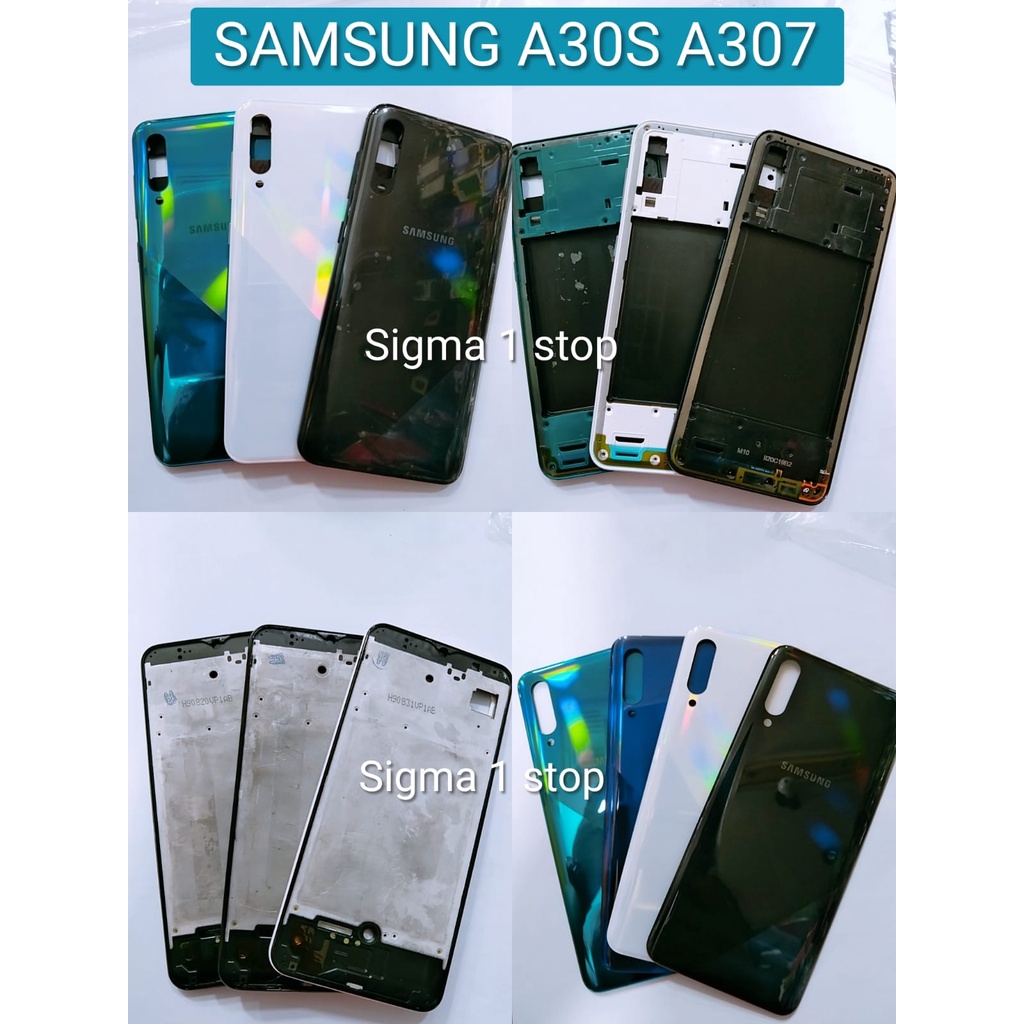 CASING SAMSUNG A30S  A307F  BACK DOOR  HOUSING  FRAME LCD  MIDDLE  BACK COVER  TUTUP BATERE  KESING 