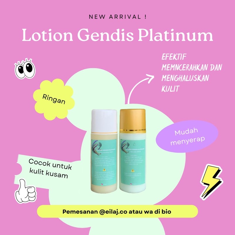 Paket Lotion Platinum/Lotion Whitening
