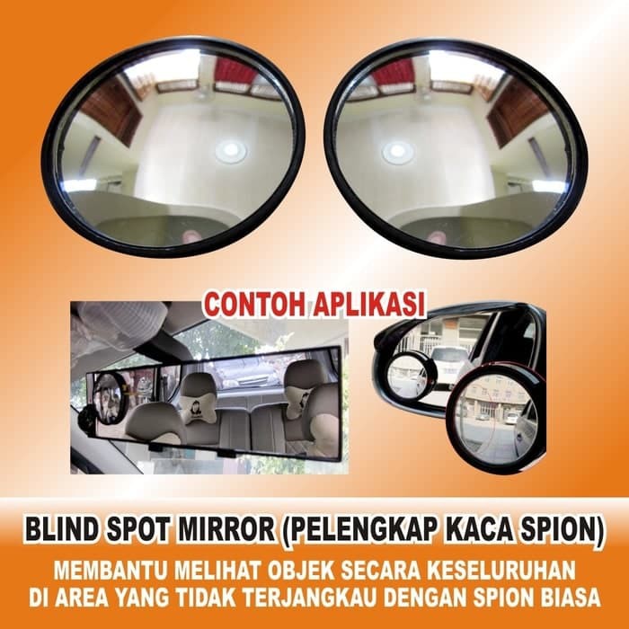 Igrosir Kaca Spion Kecil Mobil / Motor Mini Cembung Wide Angle Blind Spot Car Mirrors