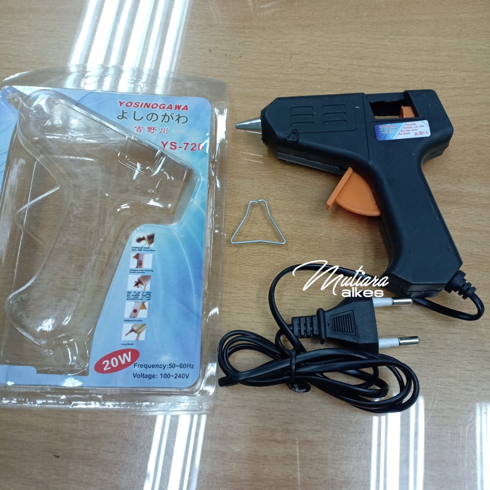 Tembakan Lem Pistol 20Watt / glue gun stick hot melt - lem tembak cair lengket plastik kertas