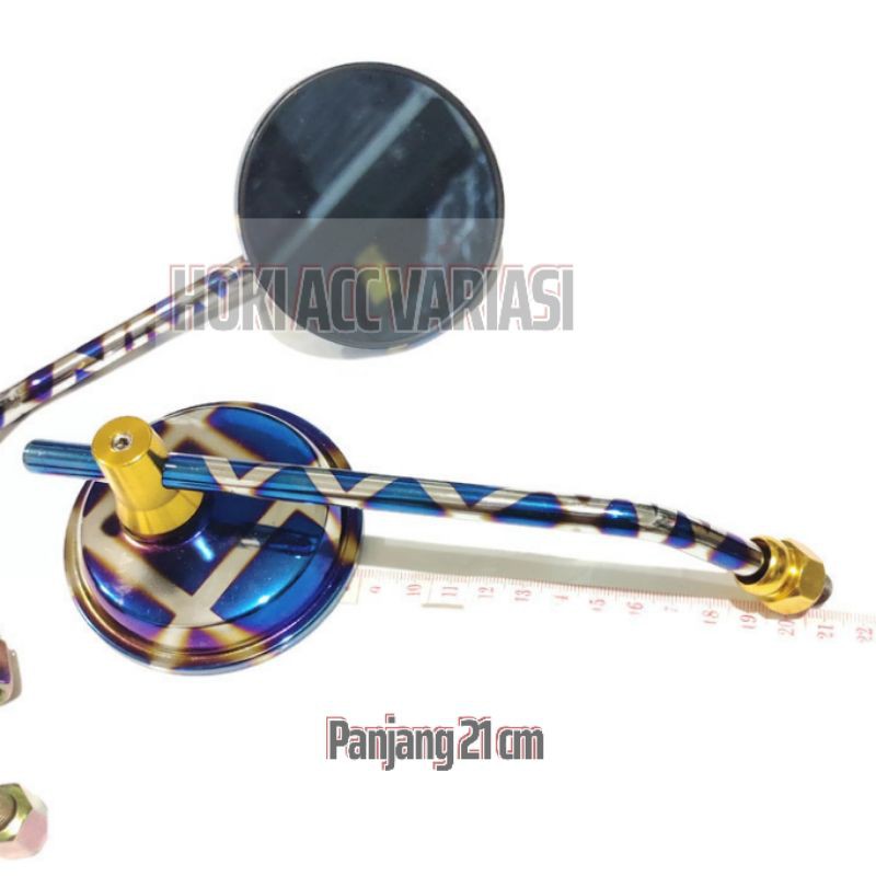 Spion Motor Bulat Sepion Variasi Honda Yamaha Twotone Panjang Tanggung Univesal Beat Scoopy Vario-1