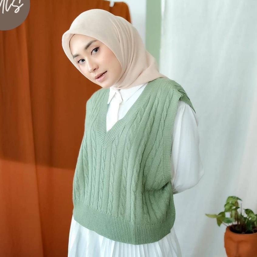 VEST RAJUT WANITA || JAKET RAJUT || ROMPI WANITA || VEST ROMPI CABLE / RAJUT PREMIUM / RAJUT TEBAL OU noTWEAR