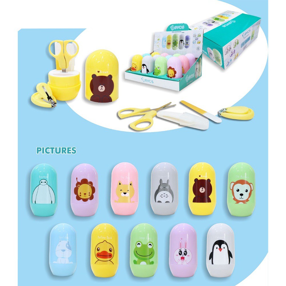 Bevos manicure set kandila baby nail clipper set gunting kuku bayi anak