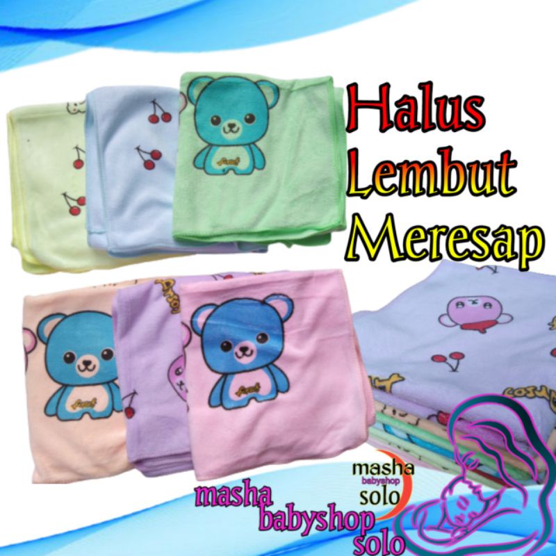 Handuk bayi lembut murah motif , Handuk bayi lembut mikrofiber