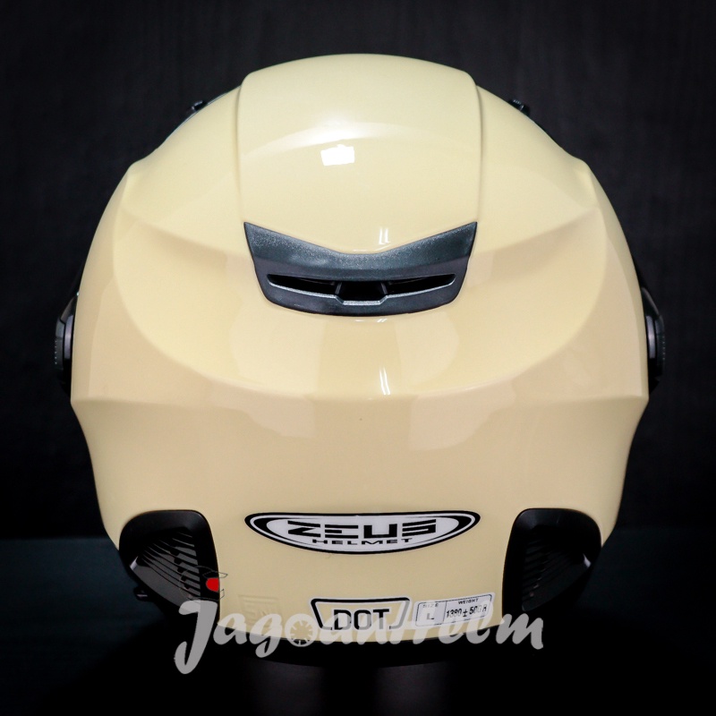 ZEUS HELM ZS611 | IVORY METALIC | SOLID ZS 611 Double Visor-2