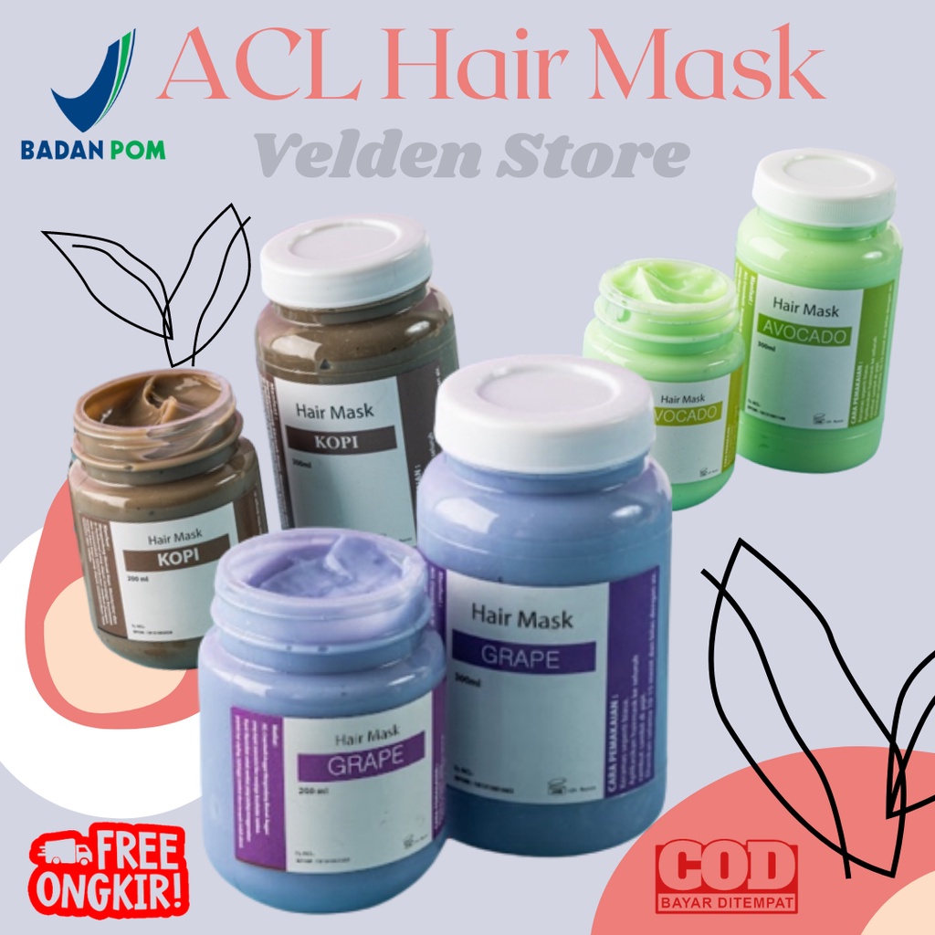 ACL Hair Mask Ala Salon Treatment / Masker Rambut Creambath / Menghaluskan Rambut / Mengatasi Rambut Rontok / Mengatasi Rambut Kusut 100% Original BPOM