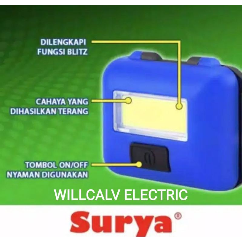 LAMPU SEPEDA  / LAMPU KEPALA / SENTER KEPALA SURYA SYH T051B