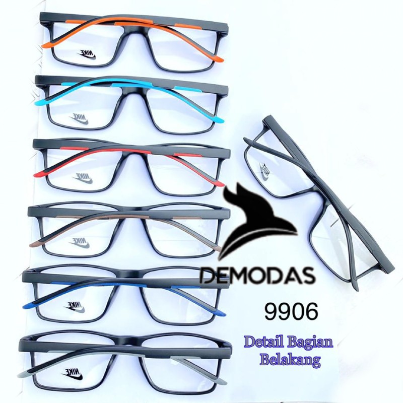 Kacamata Pria Kotak 9906 ( BLUECROMIC ANTI-RADIASI•ANTI-BLUERAY•PHOTOCROMIC ) bisa Minus Silinder Bluechromic Photocromic